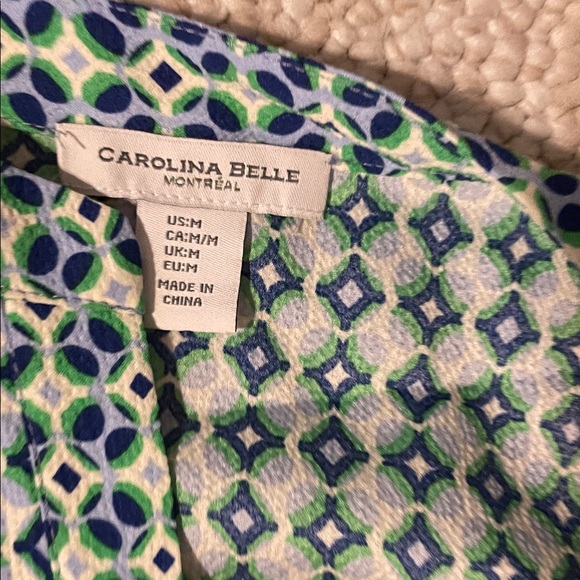 LOFT Green and White Geometric Women's Set - Picture 3 of 4